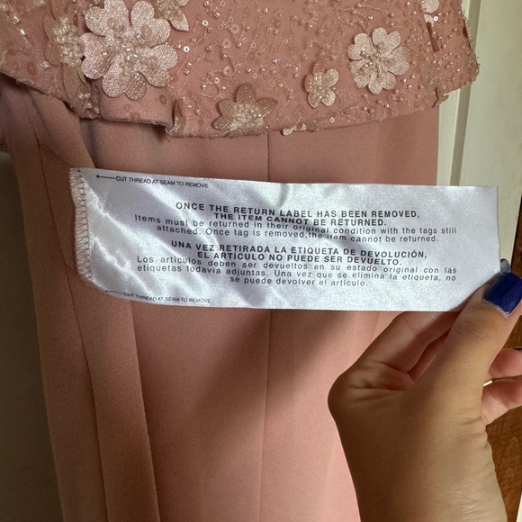 NWT Dress The Population Blush Arabella Sequin Peplum Mini Dress - Picture 6 of 8